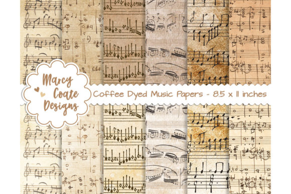 Coffee Dyed Music Paper US Letter Size: A Creative Tool for Artists and Professionals