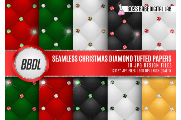 Seamless Christmas Tufted Diamond Papers: A Versatile Choice for Creative Projects