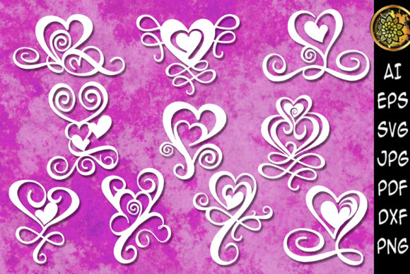 Valentine Swirl Heart Clipart: Creative Designs for Your DIY Projects