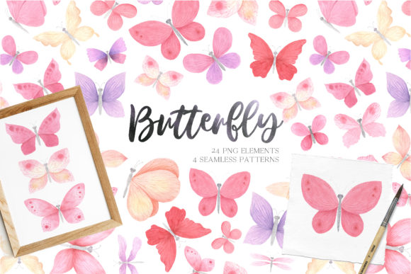 Watercolor Pink Butterfly Clipart: A Strategic Tool for Creative Projects